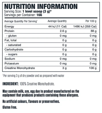 100% Pure Creatine by Genetix Nutrition Essentials - Image 4