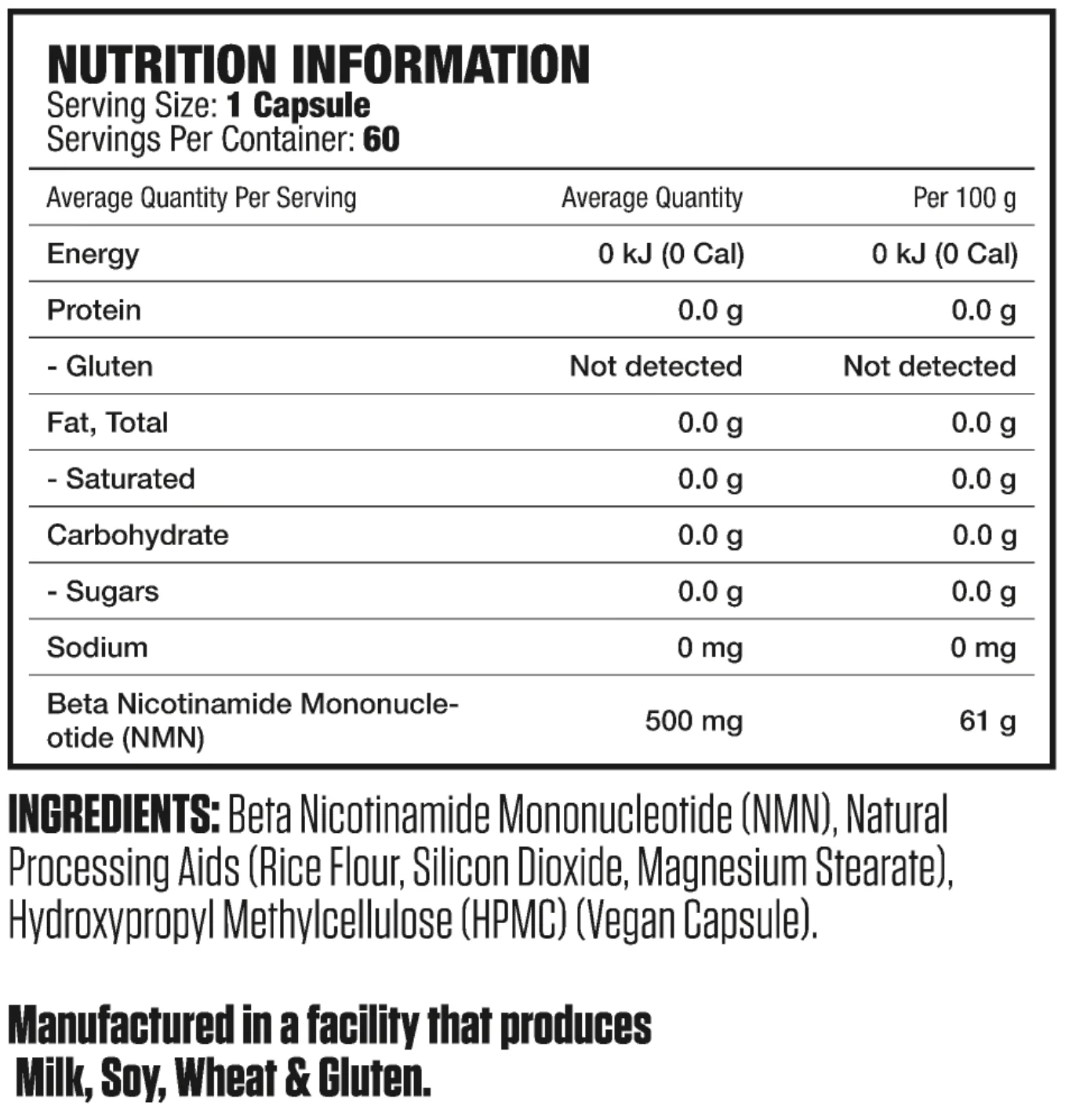 100% Pure NMN Capsules by Genetix Nutrition - Image 2