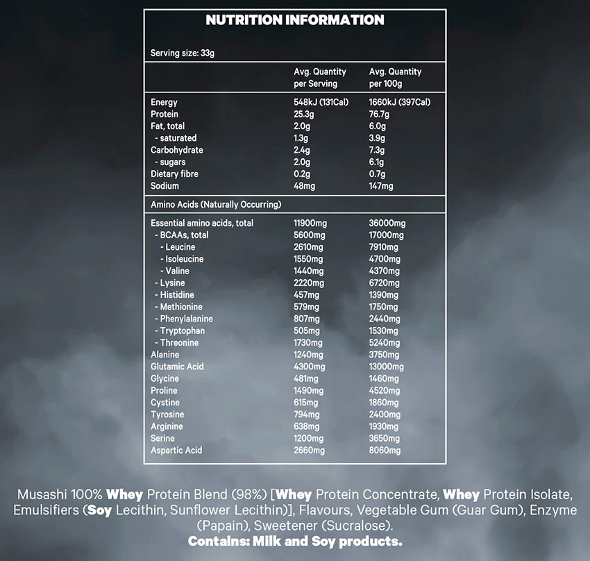 100% Whey by Musashi - Image 5