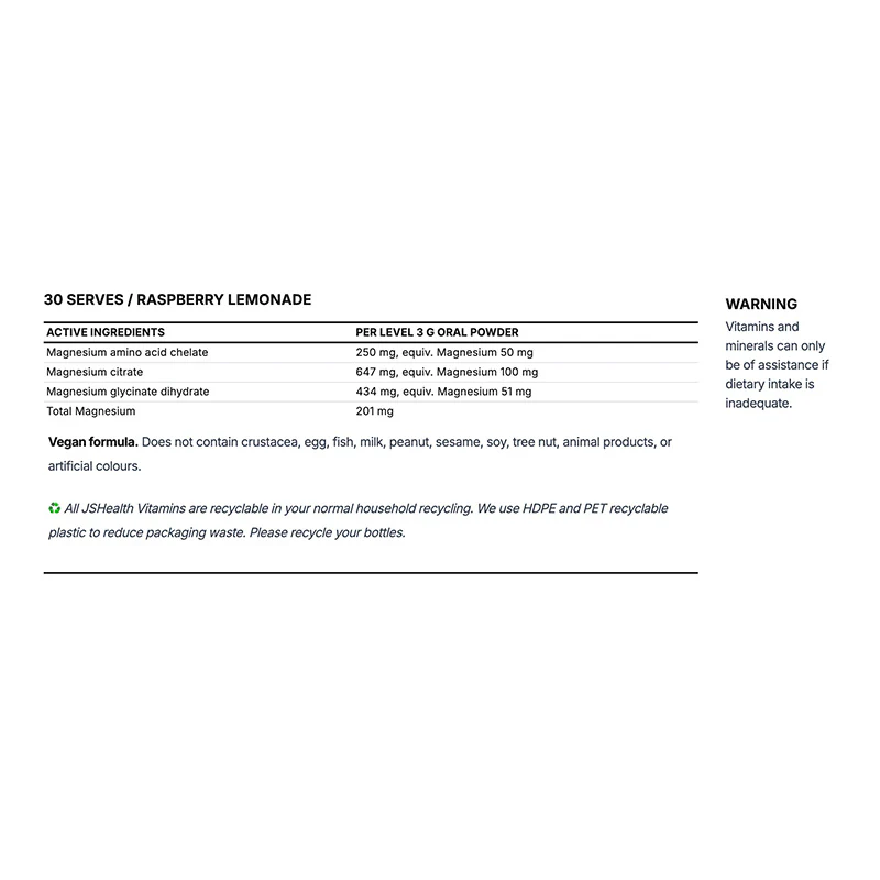 Advanced Magnesium+ Powder by JSHealth Vitamins - Image 2
