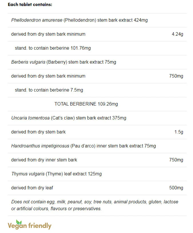 Berberine ImmunoPlex by Herbs of Gold - Image 2