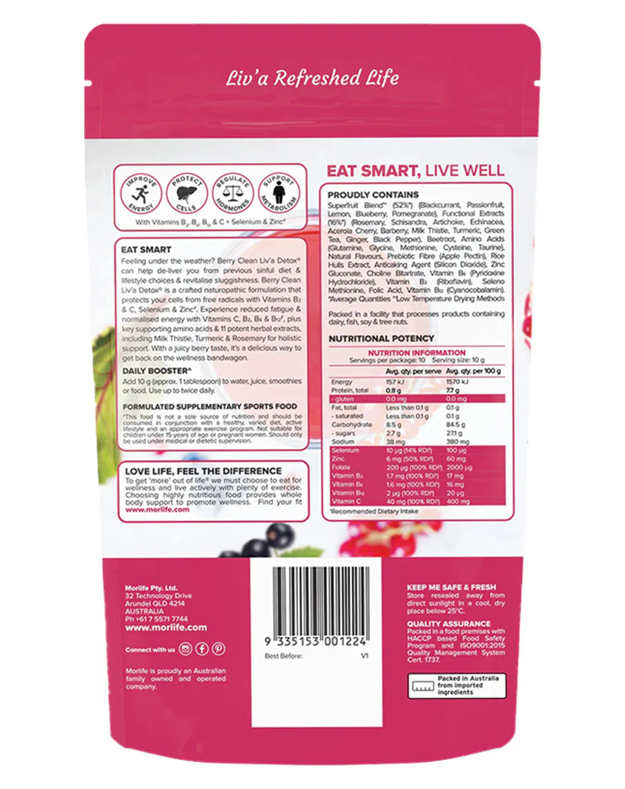 Berry Clean Liv'a Detox by Morlife - Image 2