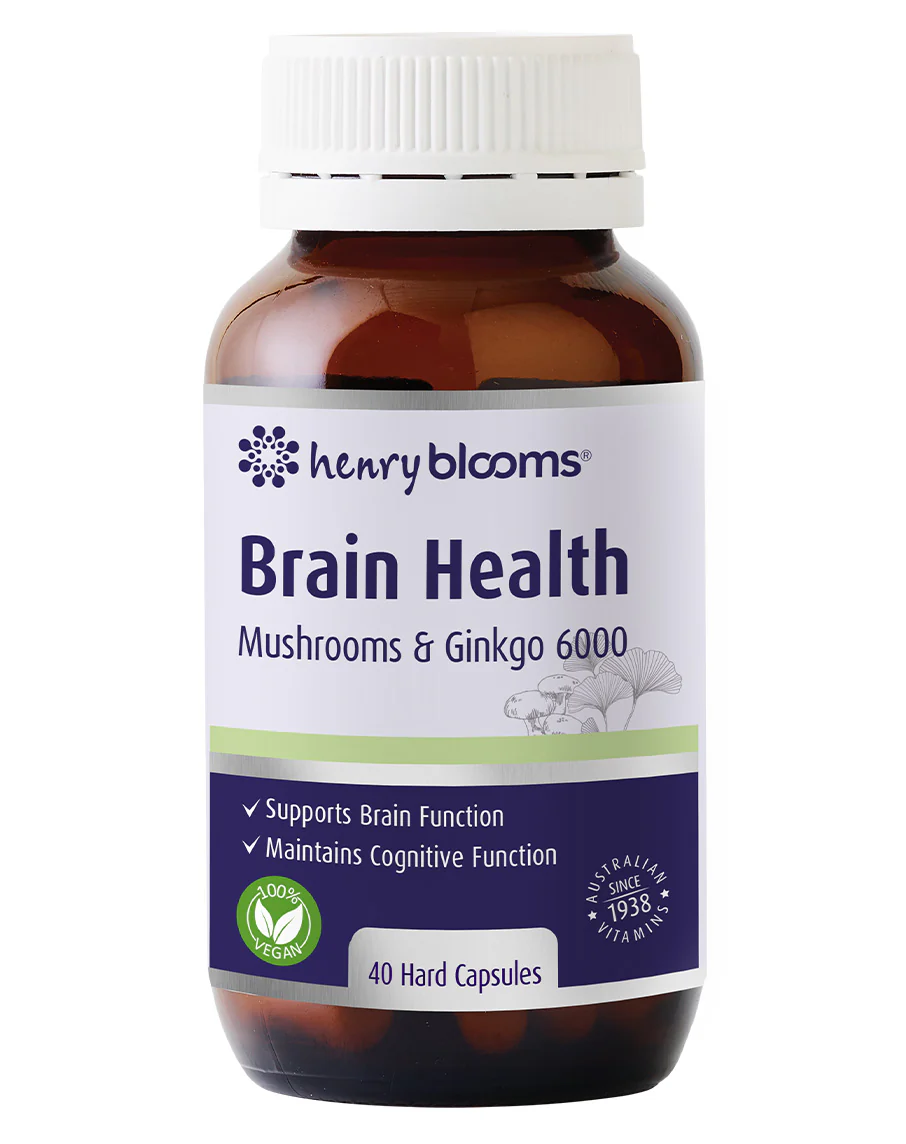 Brain Health Mushrooms & Ginko 6000 by Henry Blooms