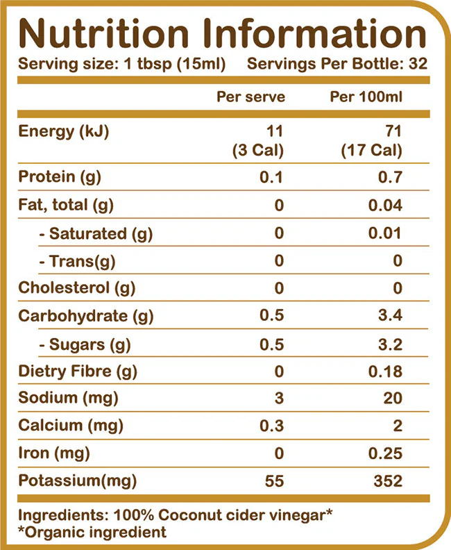 CCV (Coconut Cider Vinegar) by Yum Natural - Image 2