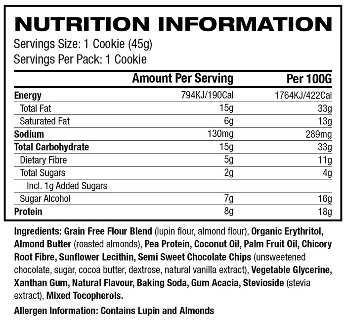 Chocolate Chip Keto Cookie by Lenny & Larry's - Image 2