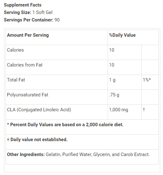 CLA 1000 Capsules by Evlution Nutrition - Image 2