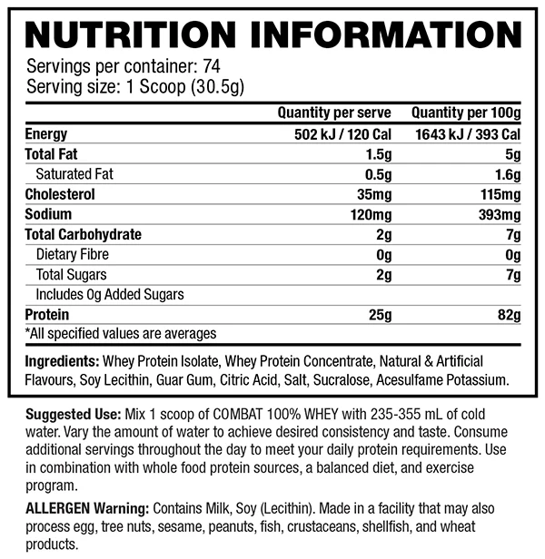 Combat 100% Whey by Muscle Pharm - Image 6