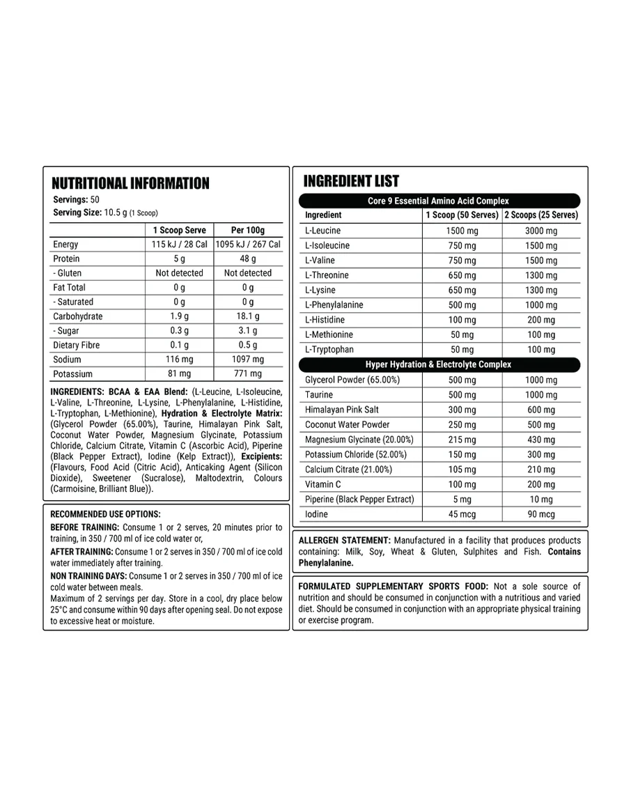 Core 9 (Hydration + Recovery) by Faction Labs - Image 6