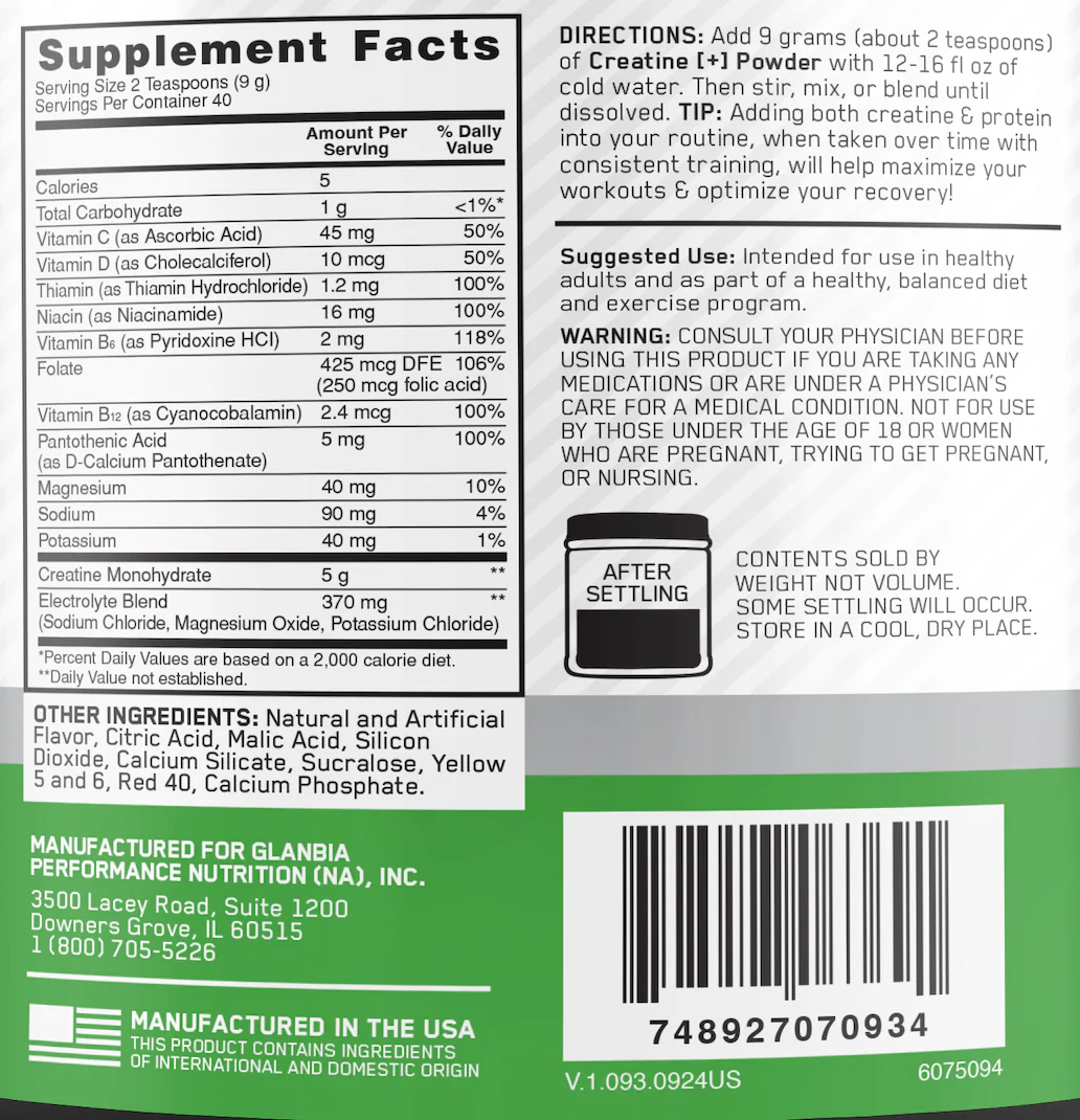 Creatine+ by Optimum Nutrition - Image 3