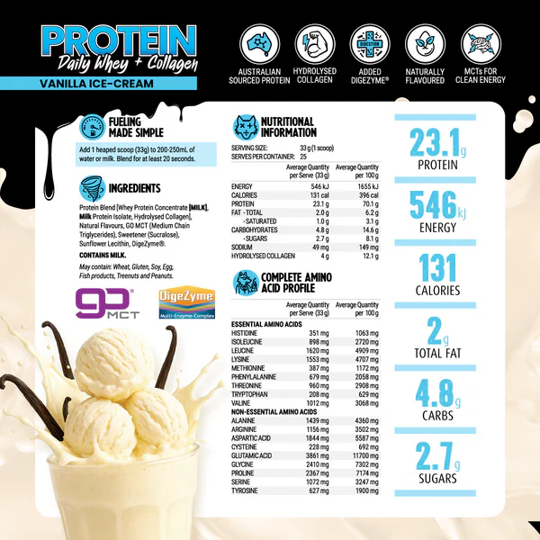 Daily Whey + Collagen by Black Wolf Nutrition - Image 4