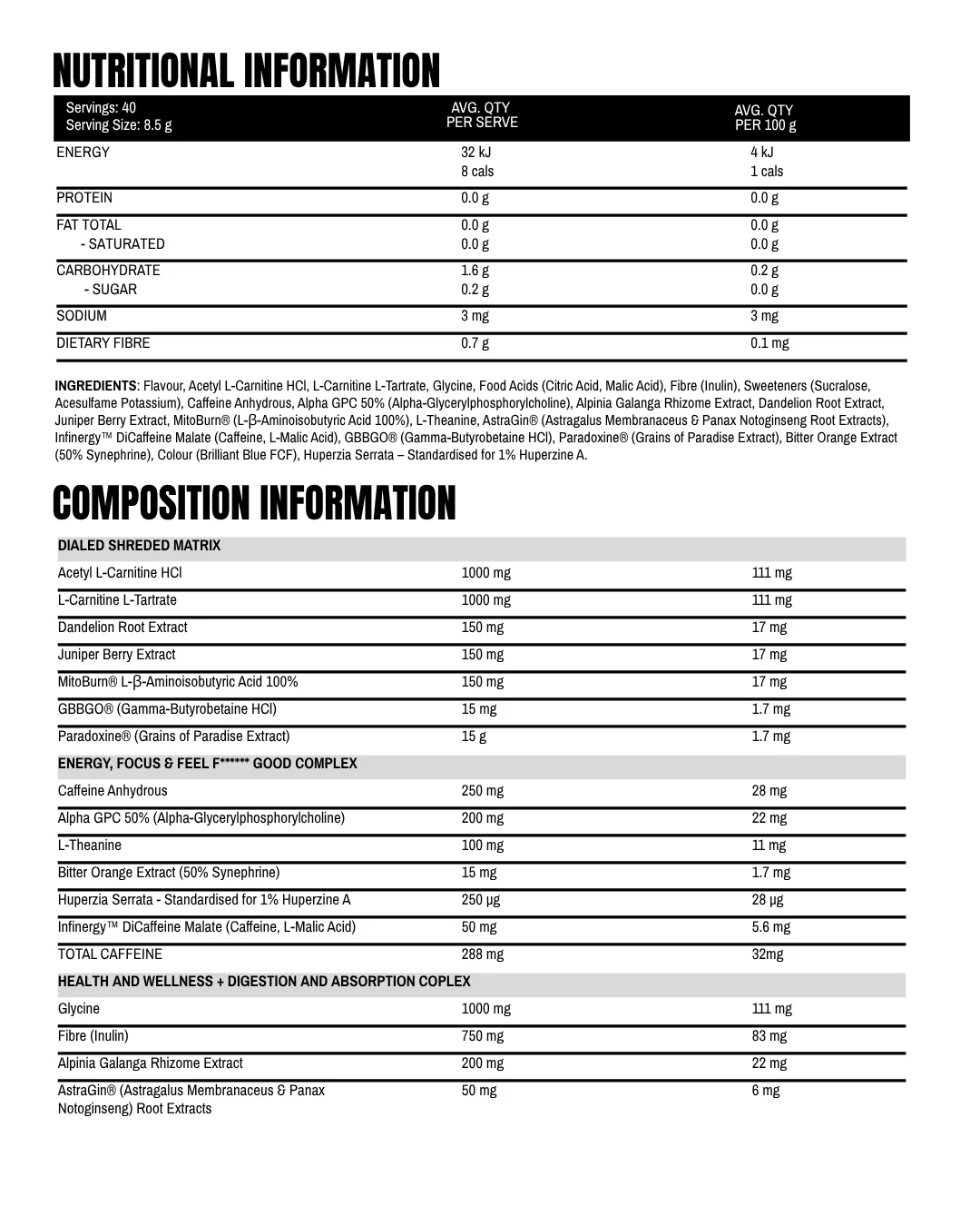 Dialed Shred by TXA Nutrition - Image 7