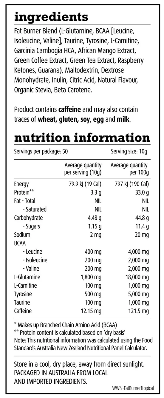 Energising Fat Burner by White Wolf Nutrition - Image 3