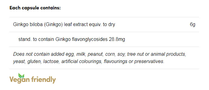 Ginkgo Biloba 6000 By Herbs of Gold - Image 3
