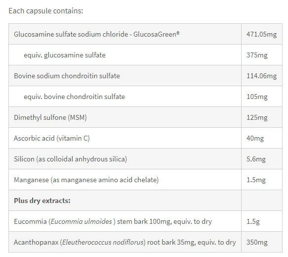 Glucosamine Advanced Repair plus Chondroitin, MSM, & Chinese Herbs by Fusion Health - Image 3