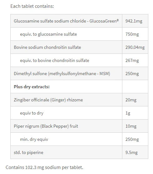 Glucosamine Premium Repair with Chondroitin & Ginger by Fusion Health - Image 2