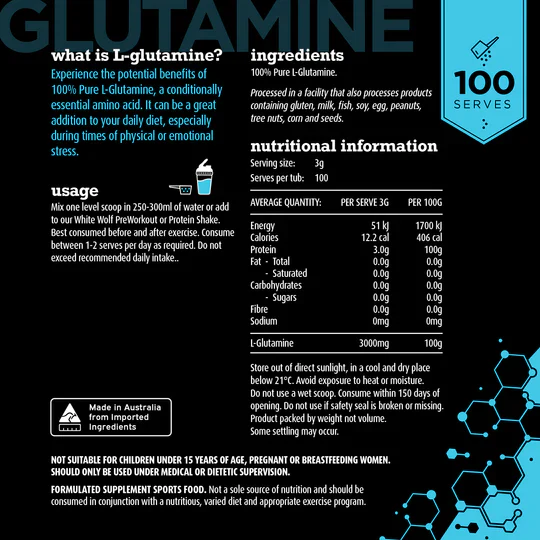 Glutamine by White Wolf Nutrition - Image 2