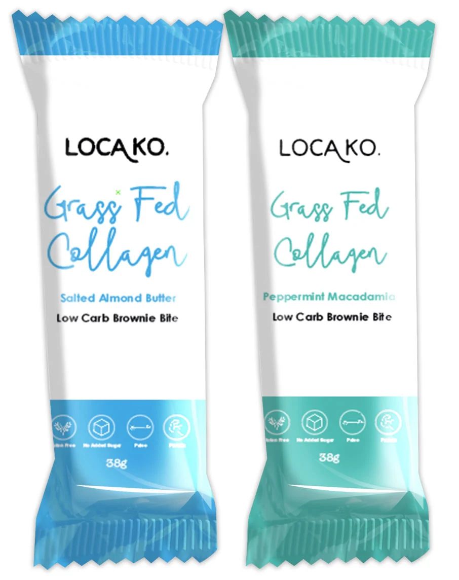 Grass Fed Collagen Low Carb Brownie Bites by Locako