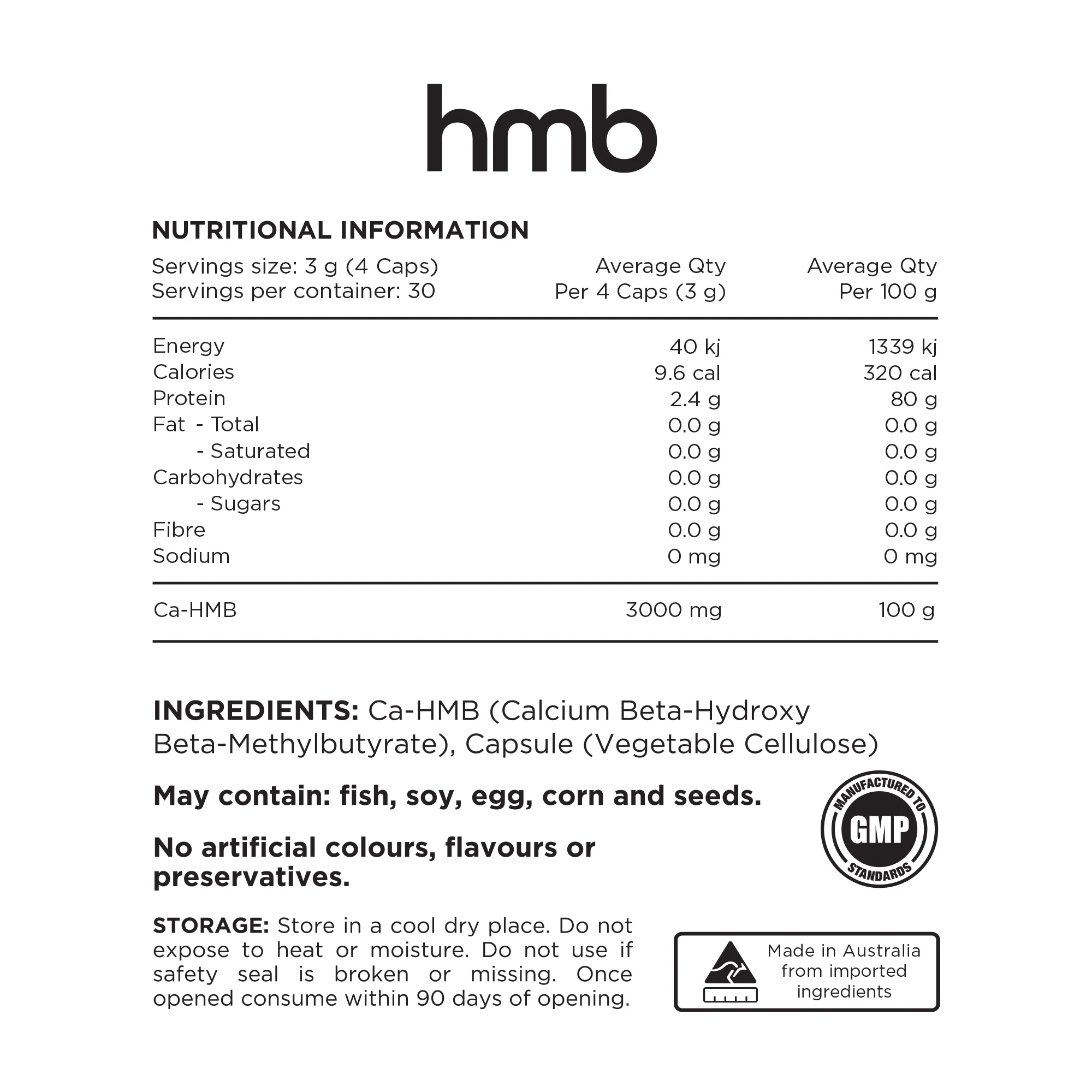 HMB (Capsules) by Switch Nutrition - Image 2