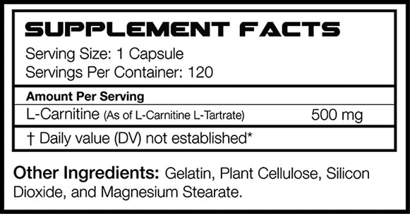 L-Carnitine by RSP Nutrition - Image 2