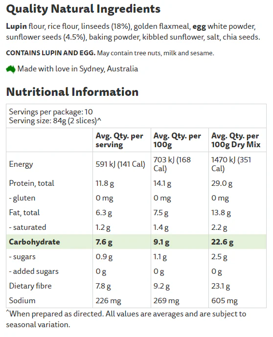 Low Carb Sunflower & Linseed Bread Mix by PBCo - Image 2