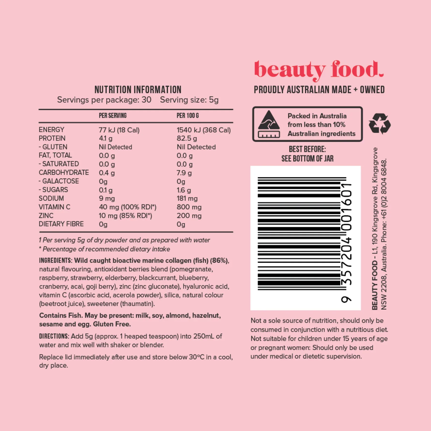 Marine Collagen Powder by Beauty Food - Image 2