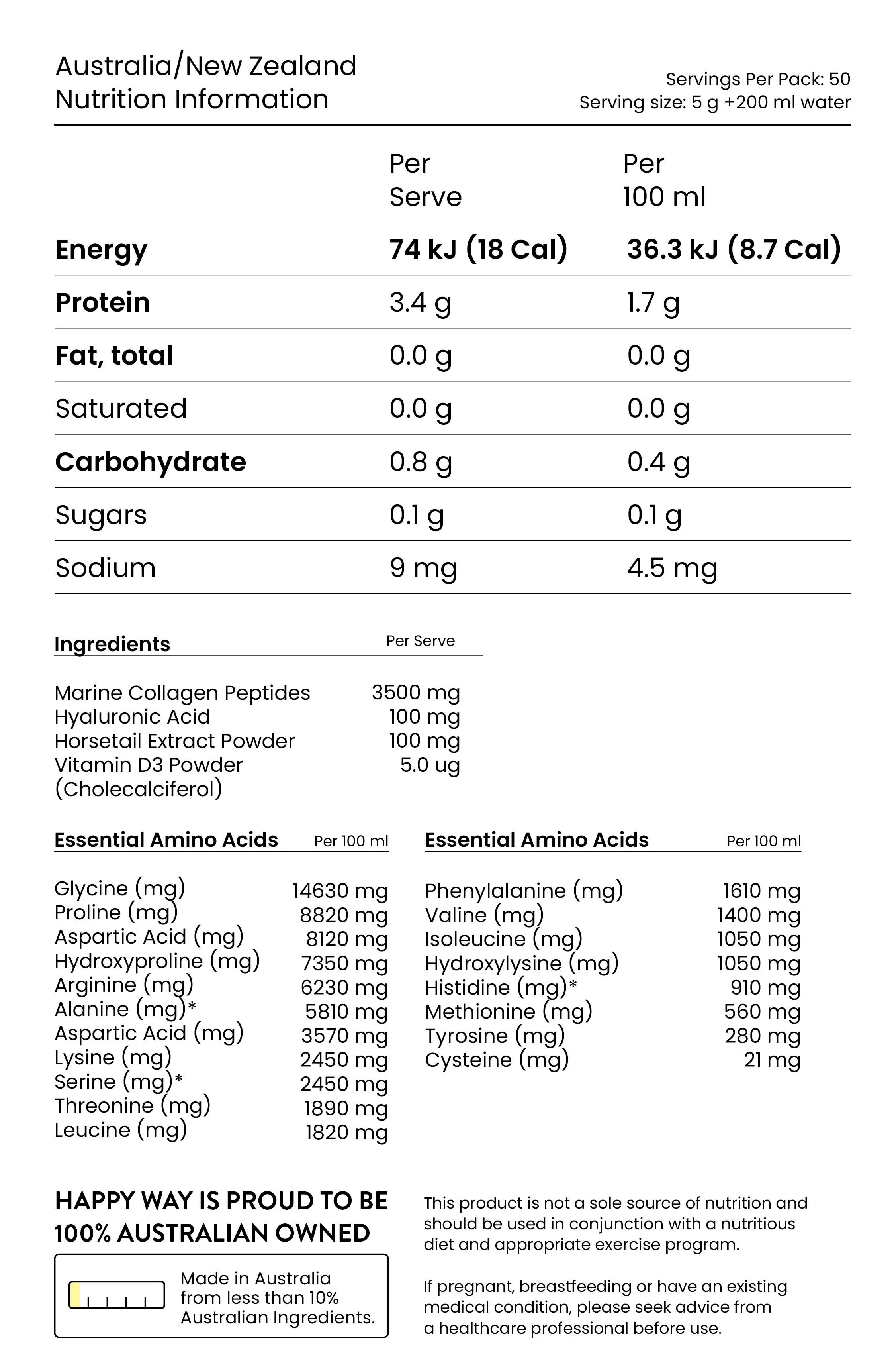 Marine Collagen + Vitamin D by Happy Way - Image 2