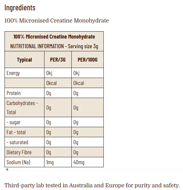 Micronised Creatine by Evolution Botanicals - Image 2