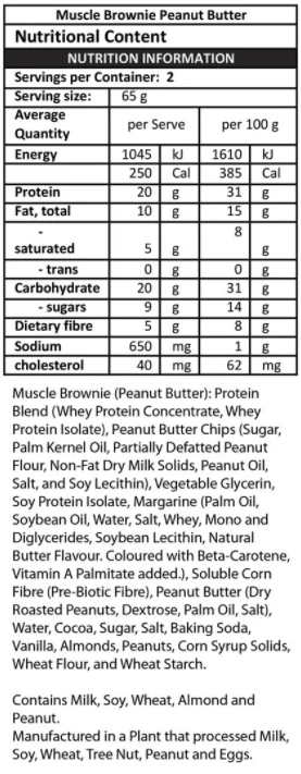 Muscle Brownie - Peanut Butter by Lenny & Larry's - Image 3