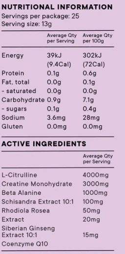 Natural Pre Workout (Stim Free) by Naked Harvest - Image 4