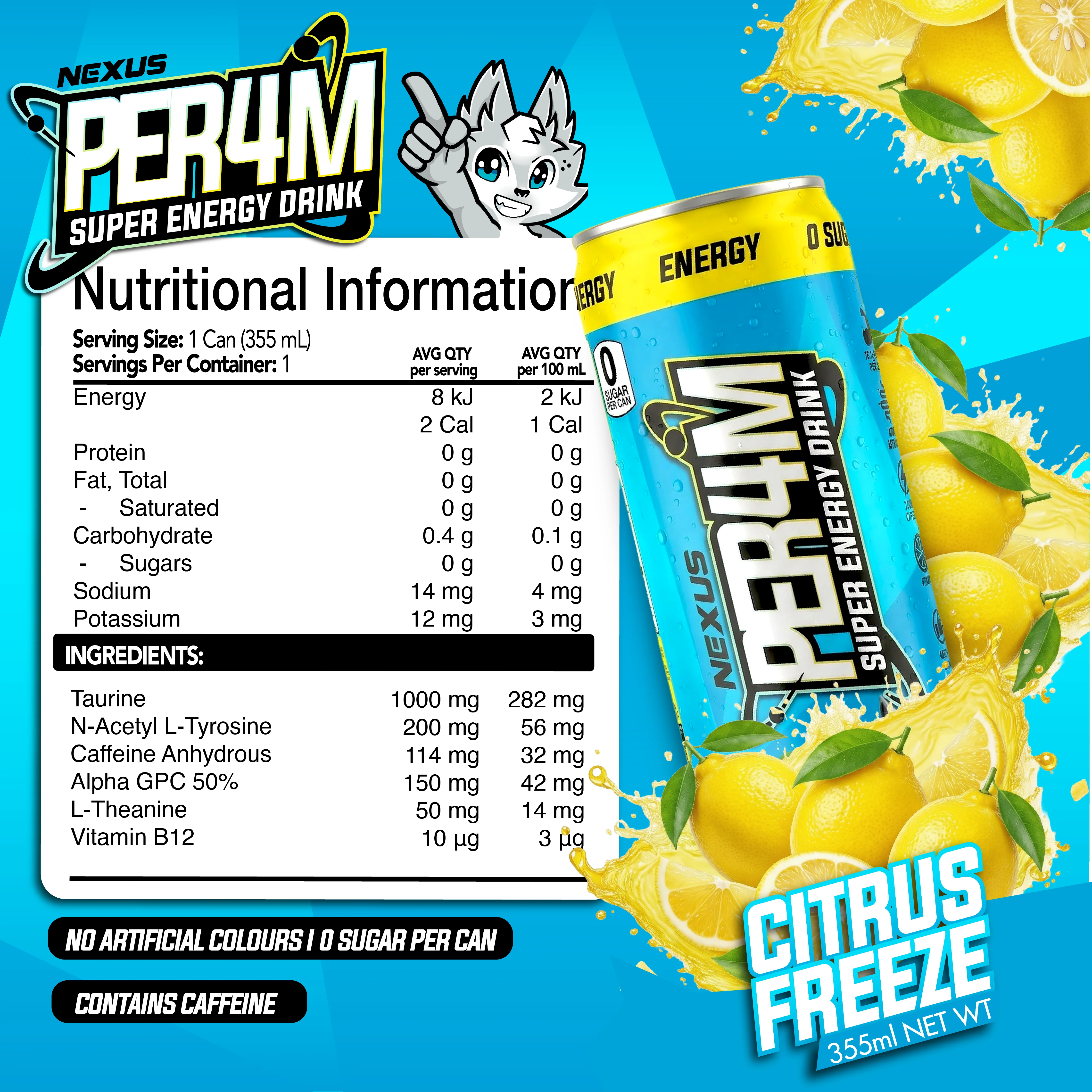 Per4m Super Energy Drink by Nexus Sports Nutrition - Image 7