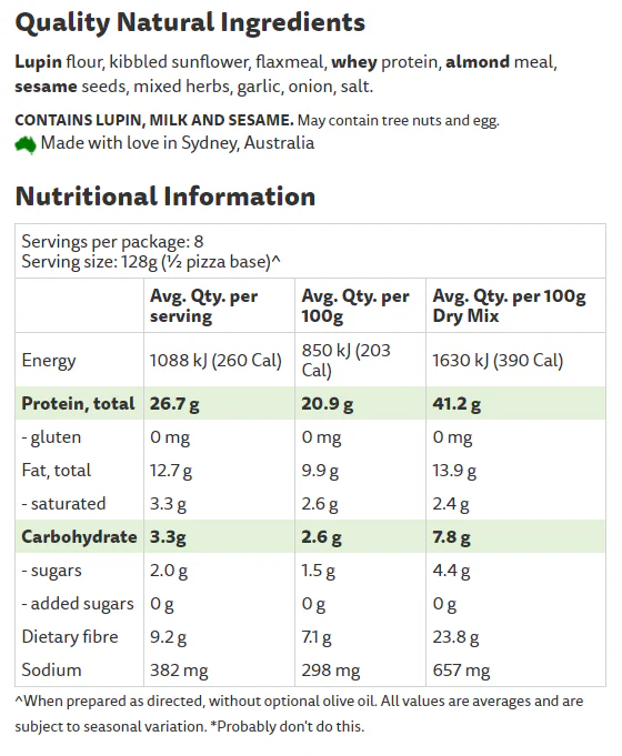 Protein Pizza Base by PBCo - Image 2