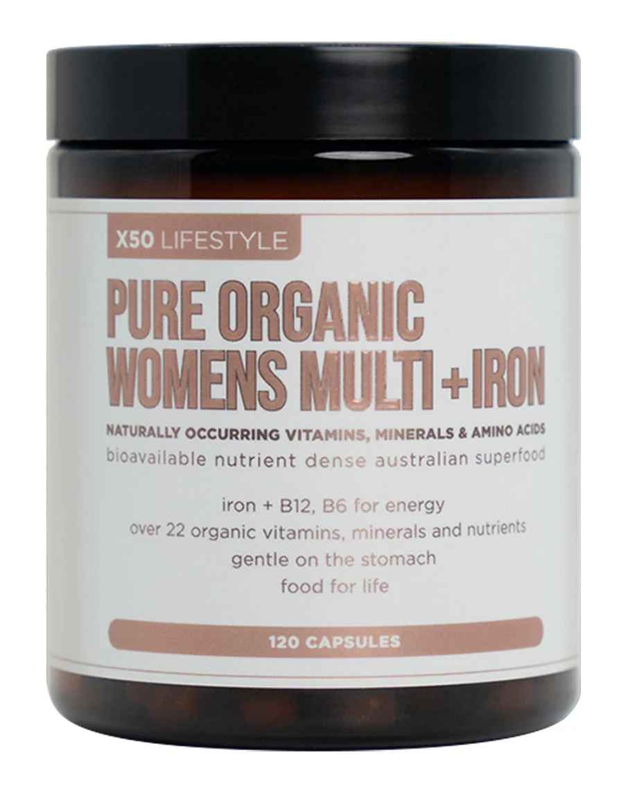 Pure Organic Womens Multi + Iron by X50 Lifestyle