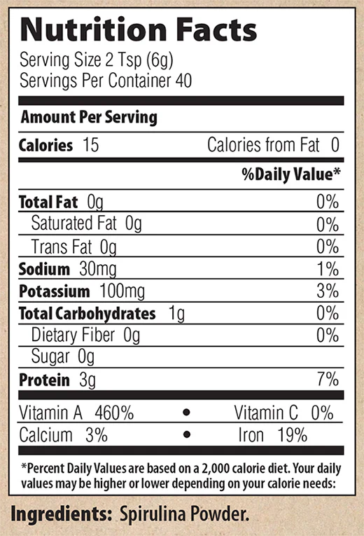 Raw Spirulina Powder by MRM - Image 2