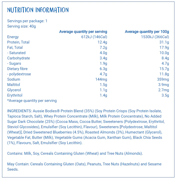 Shape Lo Carb Crunchy Bar by Aussie Bodies - Image 10