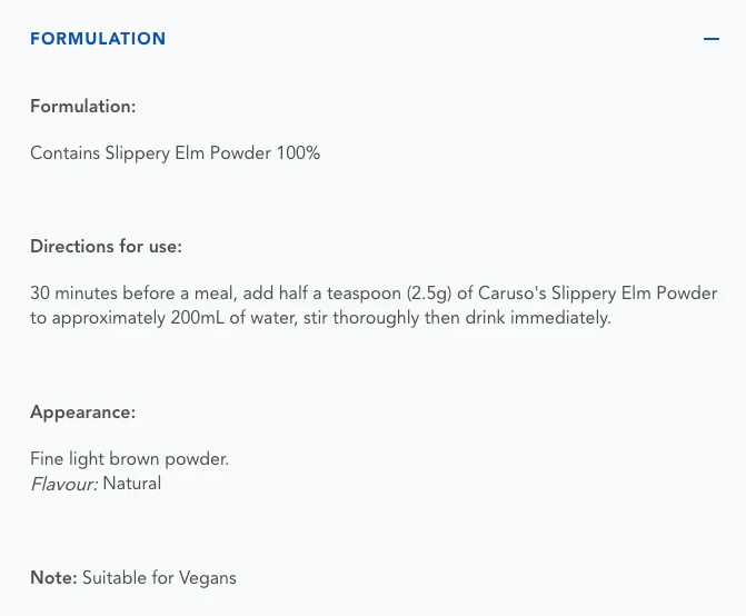 Slippery Elm Powder by Caruso's Natural Health - Image 2