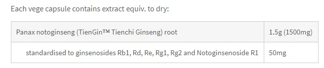 Tienchi Ginseng by Fusion Health - Image 2