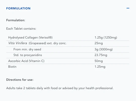 Total Beauty Collagen Tablets by Caruso's Natural Health - Image 2