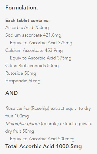 Vitamin C 1000 + Bioflavonoids by Caruso's Natural Health - Image 2