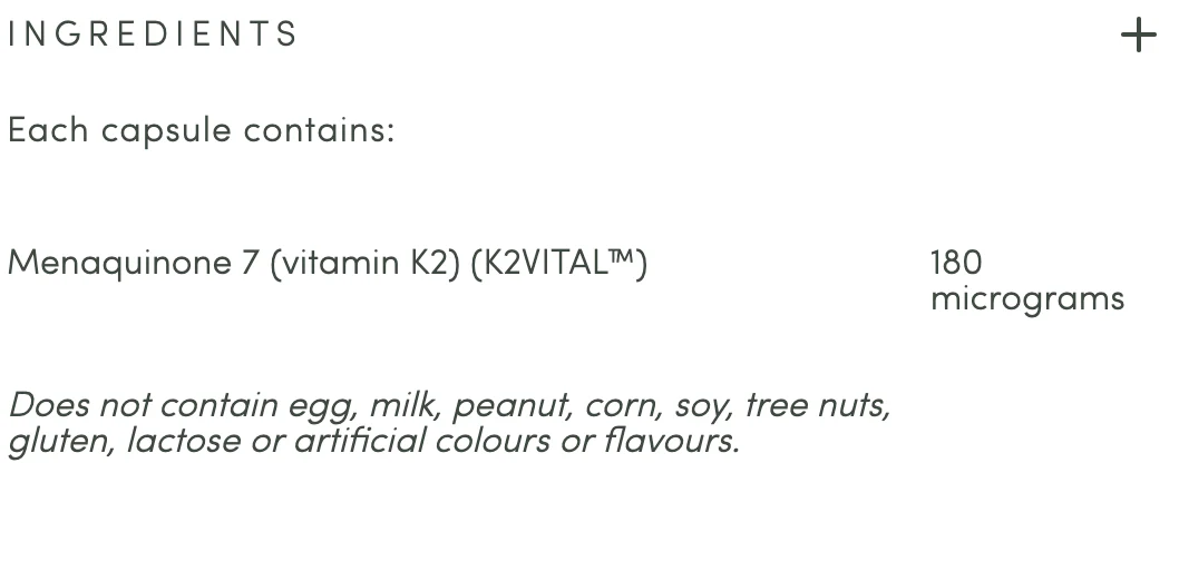 Vitamin K2 180 MAX by Herbs of Gold - Image 2